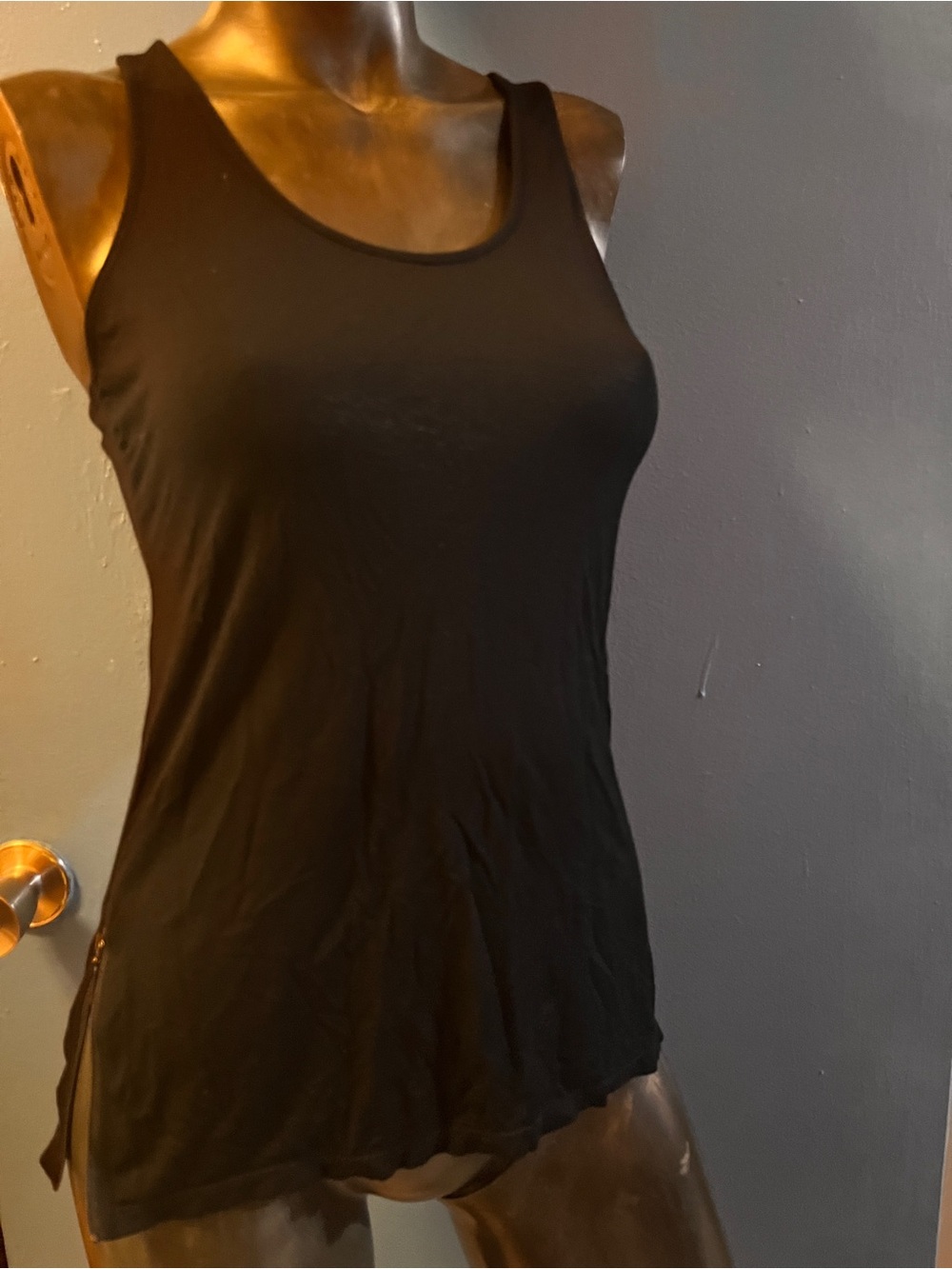 A/X Armani Exchange Black Scoop Neck Tank Top